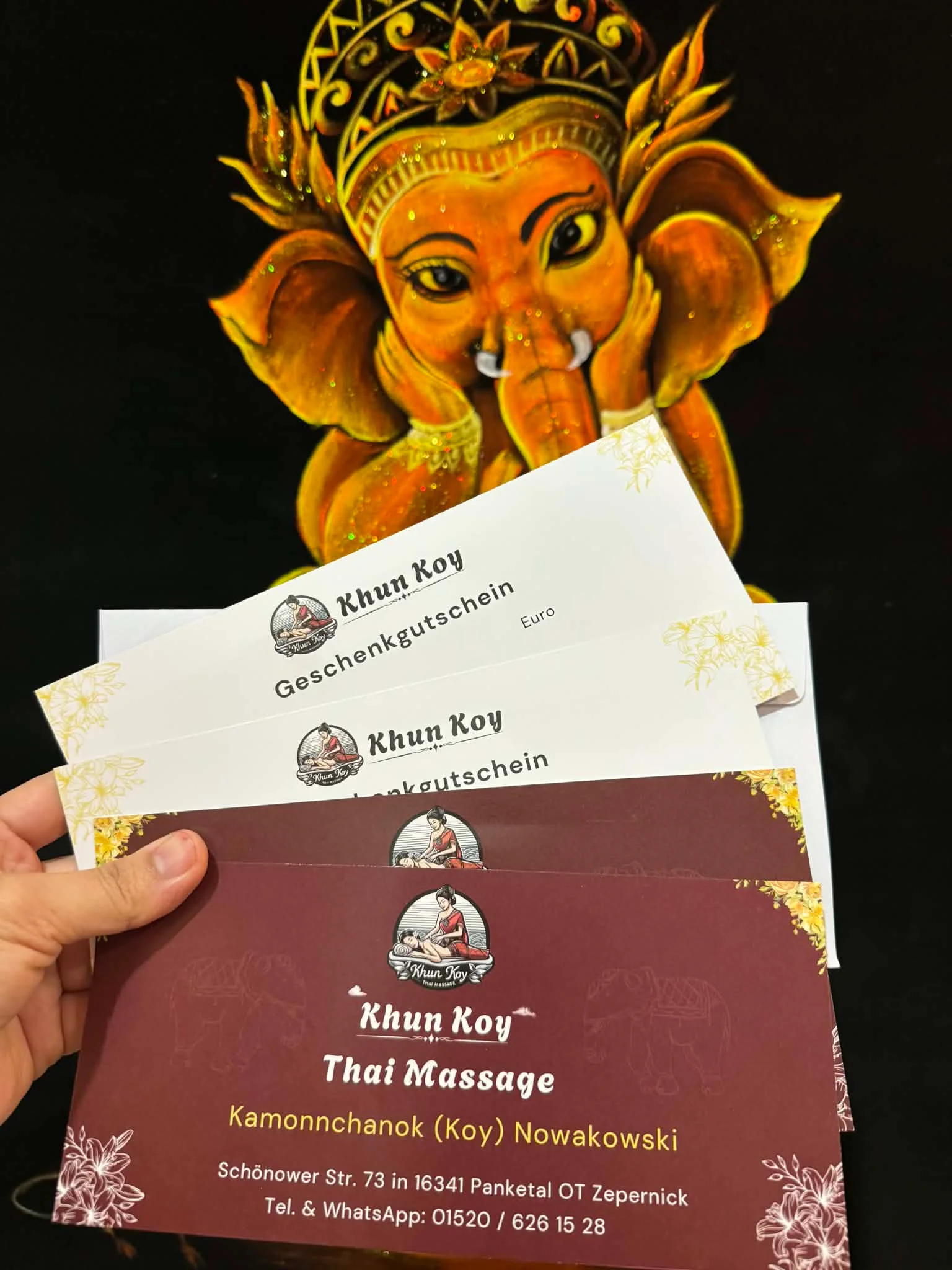 Geschenkgutscheine für Thai-Massage bei Khun Koy